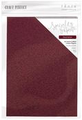 Royal Garnet - Craft Perfect Handcrafted Embossed Cotton Papers A4 5/Pkg