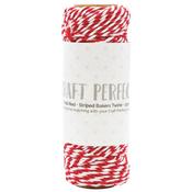 Chilli Red - Craft Perfect Striped Bakers Twine