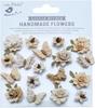 Ivory Pearl - Little Birdie Cloria Paper Flowers 18/Pkg