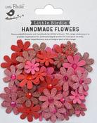 Candy Mix - Little Birdie Sparkle Florettes Paper Flowers 80/Pkg