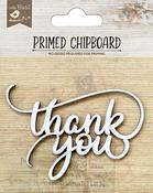 Thank You - Little Birdie Laser Cut Primed Chipboard 1/Pkg
