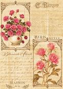 Vintage Rosa - Little Birdie Decoupage Paper A4 2/Pkg