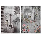 Music Room - Little Birdie Decoupage Filament Paper A4 2/Pkg