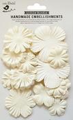 Ivory Delight - Little Birdie Sticker Embellishment Paper Petals 15/Pkg