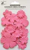 Rosy Delight - Little Birdie Sticker Embellishment Paper Petals 15/Pkg