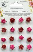 Candy Mix - Little Birdie Beaded Micro Roses 16/Pkg
