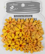 Honey Apricot - Little Birdie Sparkle Florettes Paper Flowers 60/Pkg
