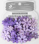 Lavender Whisper - Little Birdie Sparkle Florettes Paper Flowers 60/Pkg