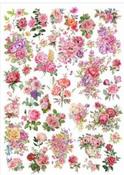 Rosy Garden - Little Birdie Deco Transfer Sheet A4