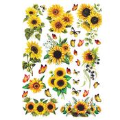 Wild Sunflowers - Little Birdie Deco Transfer Sheet A4