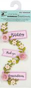 Rose Coral - Little Birdie Say It With Roses Embellishment 3/Pkg