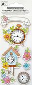 Floral Hours - Little Birdie Sticker Embellishment 7/Pkg