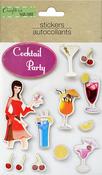 Cocktail Party - Little Birdie 3D Embellishment 11/Pkg