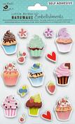 Cupcakes And Berries - Little Birdie 3D Embellishment 17/Pkg
