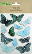 Butterfly Blue Bay - Little Birdie 3D Embellishment 12/Pkg