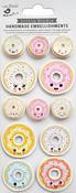 Happy Donuts - Little Birdie Handmade 3D Embellishments 12/Pkg