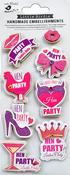 Hen Party - Little Birdie 3D Embellishments 8/Pkg