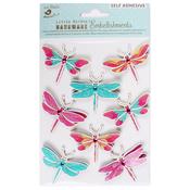 Dreamy Dragonfly - Little Birdie Glitter Embellishments 8/Pkg
