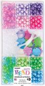 Sparkles & Pearls; 540 Beads, 16 Pendant - The Beadery 12 Compartment Bead Box