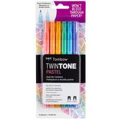 Pastel - Tombow TwinTone Marker Set 6/Pkg