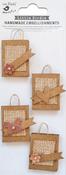 Shades Of Brown - Little Birdie Gift Bags 4/Pkg