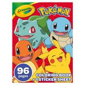 Pokemon, 96 Pages - Crayola Coloring Book