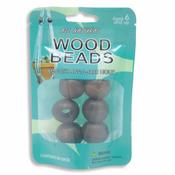 Walnut - Pepperell Braiding Round Wood Bead 25mm