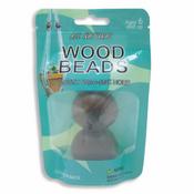 Walnut - Pepperell Braiding Round Wood Bead 38mm