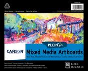 10 Boards - Canson Artist Series Plein Air Mixed Media Artboards 8"X10"