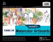 10 Boards - Canson Artist Series Plein Air Watercolor Artboards 8"X10"