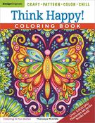 Think Happy! Coloring Book - Design Originals