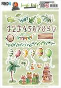 Small Elements A, Jungle Party - Find It Trading Yvonne Creations Punchout Sheet
