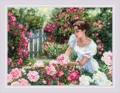 In The Garden (14 Count) - RIOLIS Counted Cross Stitch Kit 15.75"X11.75"