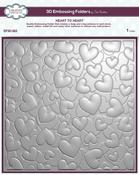Heart To Heart - Creative Expressions 3D Embossing Folder 8"X8"