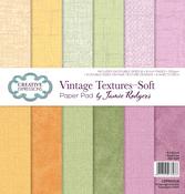 Vintage Textures-Soft By Jamie Rodgers - Creative Expressions Double-Sided Paper Pad 8"X8" 24/Pkg
