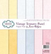 Vintage Textures-Pastel By Jamie Rodgers - Creative Expressions Double-Sided Paper Pad 8"X8" 24/Pkg