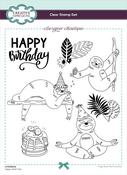 Happy Sloth Day - Creative Expressions Designer Boutique Clear Stamps 6"X8"