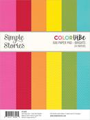 Color Vibe Brights - Simple Stories Double-Sided Paper Pad 6"X8" 24/Pkg