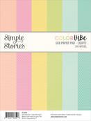 Color Vibe Lights - Simple Stories Double-Sided Paper Pad 6"X8" 24/Pkg