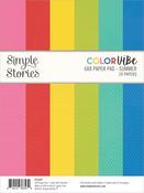 Color Vibe Summer - Simple Stories Double-Sided Paper Pad 6"X8" 24/Pkg