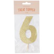 Number 6 - Sweetshop Cake Topper