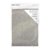 Silver Screen - Craft Perfect Glitter Card A4 5/Pkg