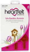 Iris Garden Accents - Heartfelt Creations Cling Rubber Stamp Set
