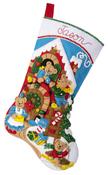 A Bear-Y Merry Christmas - Bucilla Felt Stocking Applique Kit 18" Long