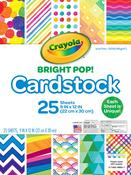 Bright Pop - Crayola Cardstock 25/Pkg
