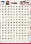 Wedding - Beige Wooden Letters - Find It Trading Yvonne Creations Embellishment Sheet