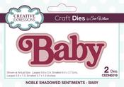 Noble Shadowed Sentiments Baby - Creative Expressions Craft Dies By Sue Wilson