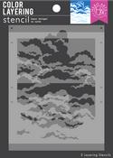 Clouds - Hero Arts Color Layering Stencil Set 5.25"X6.50"