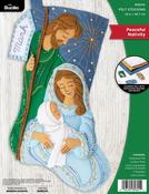 Peaceful Nativity - Bucilla Felt Stocking Applique Kit 18" Long