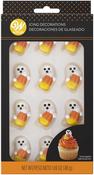 Ghost With Candy Corn - Royal Icing Decorations 12/Pkg